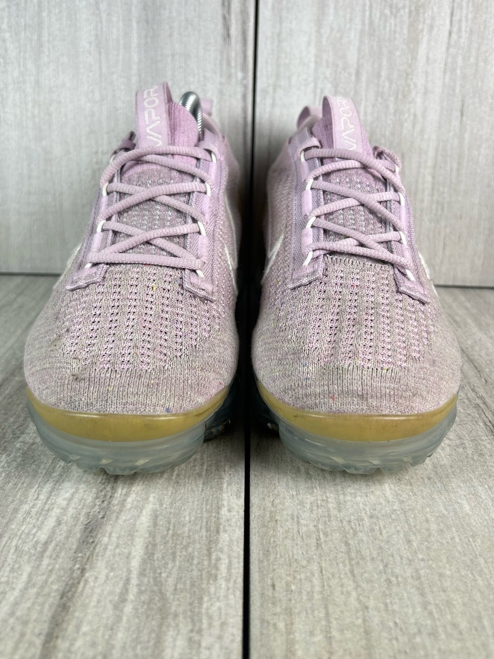 Nike VaporMax 2021 Flyknit Sneaker Light Purple Athletic Sneaker Womens Size 8.5 - Picture 6 of 11
